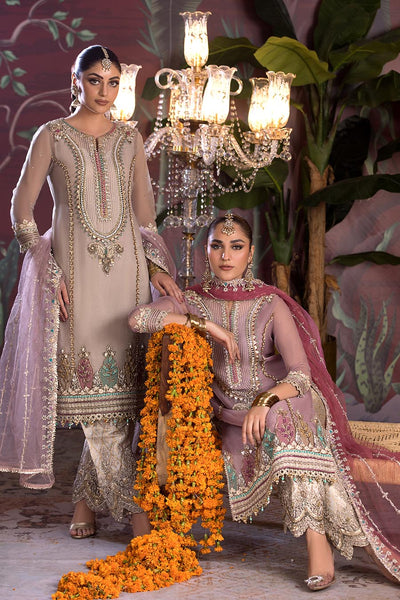 P-258 - Mauve - Readymade - Khuda Baksh Suit - Memsaab Online