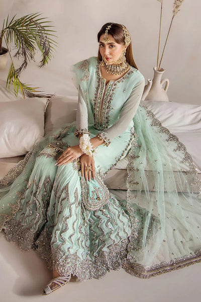 P-267 - Readymade - Mint - Khuda Baksh Outfit - Memsaab Online