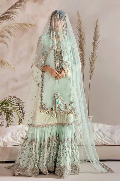 P-267 - Readymade - Mint - Khuda Baksh Outfit - Memsaab Online