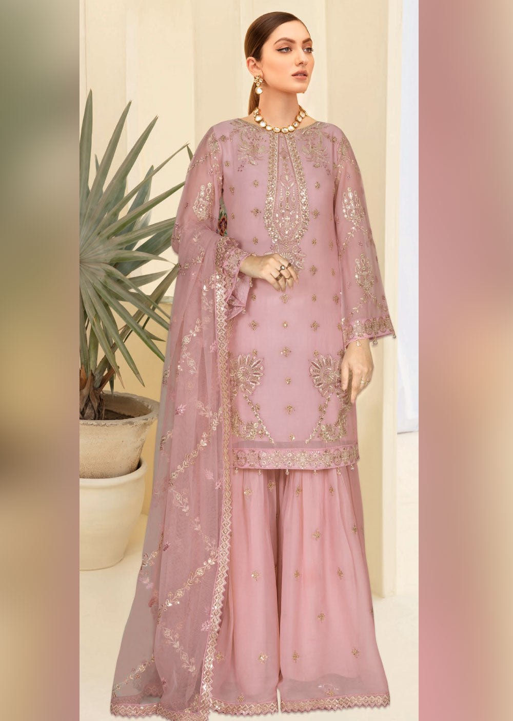 WA-377-F - Readymade - Ramsha Suit 2024 - Memsaab Online