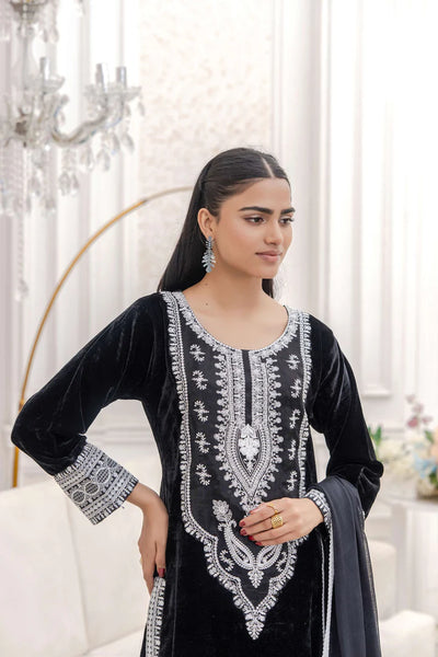 RGZ7110 Readymade - Luxury winter Velvet Suit 2025 - Memsaab Online