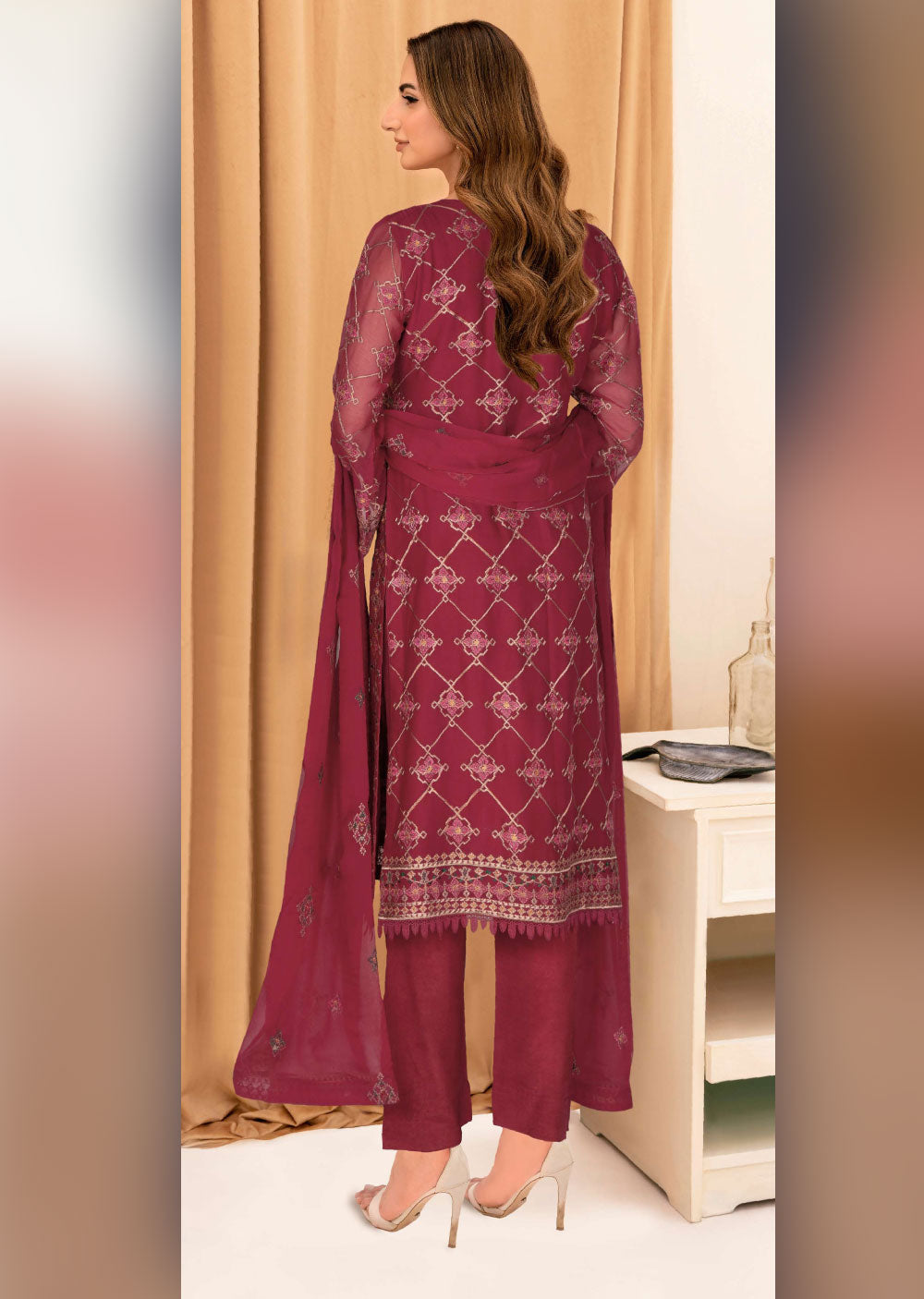 WA-360-F - Readymade - Ramsha Suit 2024 - Memsaab Online