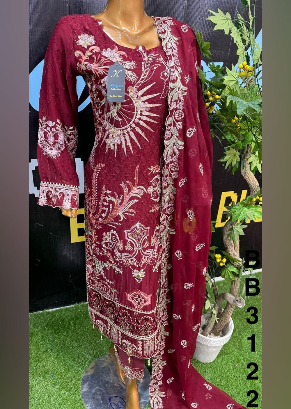 ASK806-D - Readymade Cotton Suit - Memsaab Online