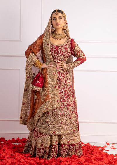 SRB2423 Raameen - Bridal Lengha - Memsaab Online