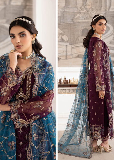 P-210- Unstitched - Dastoor by Ramsha Luxury Lawn Vol 2 - Memsaab Online