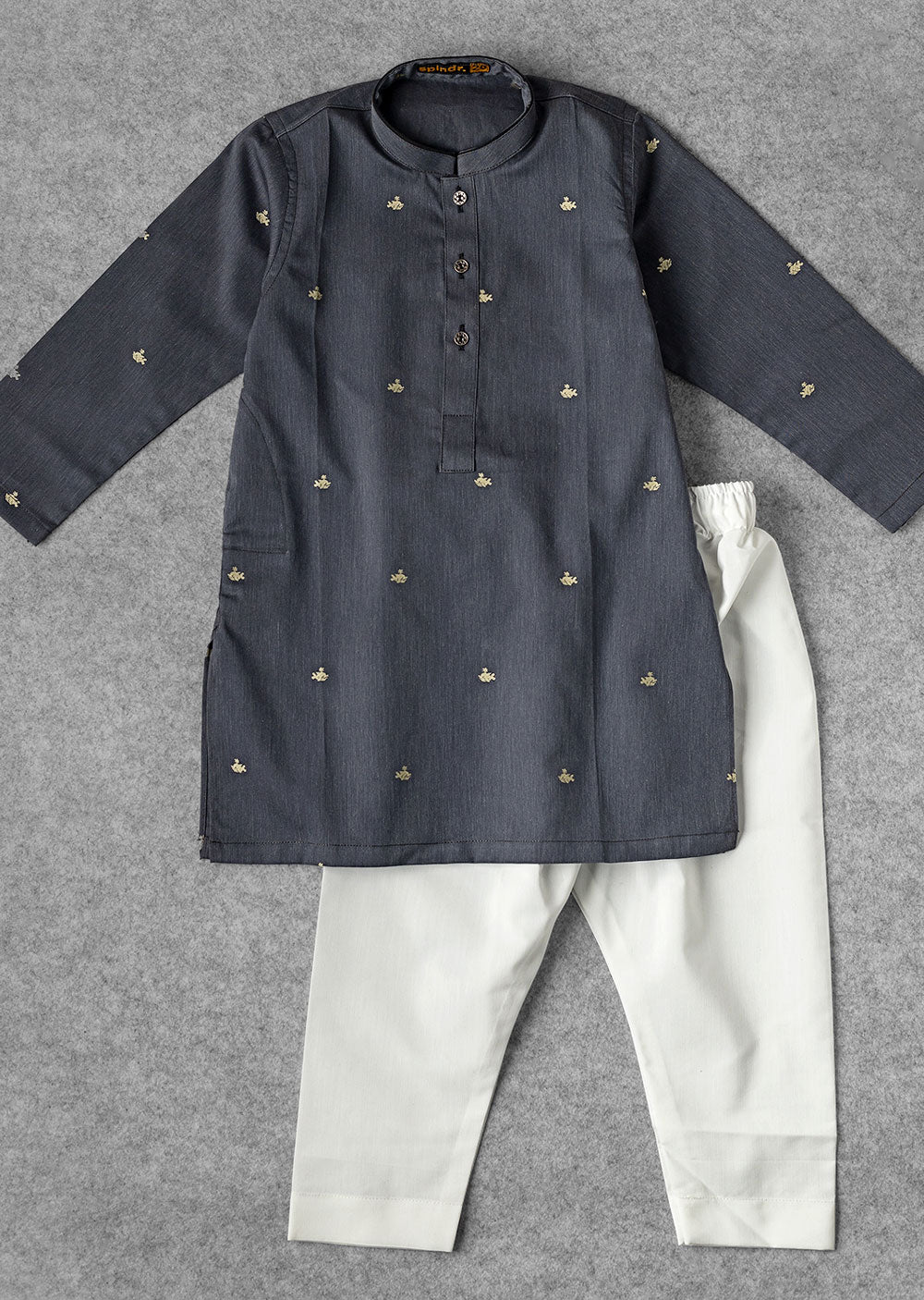 SPL1004 Readymade Grey Boys Kurta Pajama - Memsaab Online