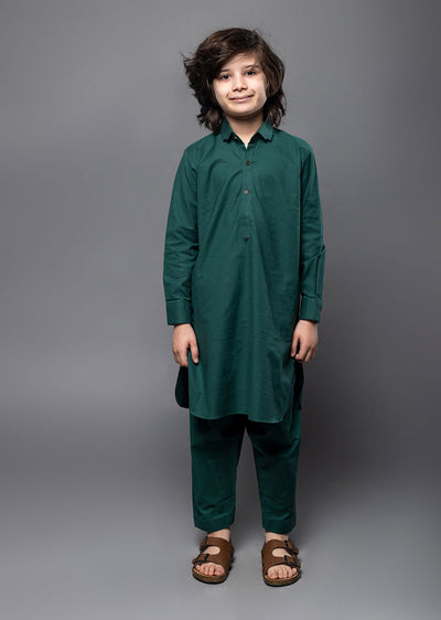 SPL2012 Readymade Green Kurta Shalwar - Memsaab Online