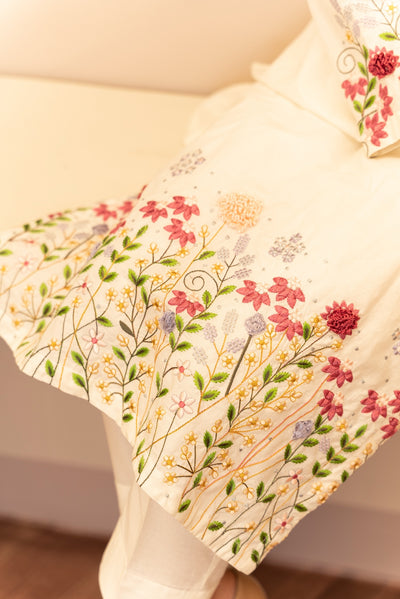 MSBMT-19 - Ravena - White - Readymade Outfit - 2 Piece Suit 2025 - Memsaab Online