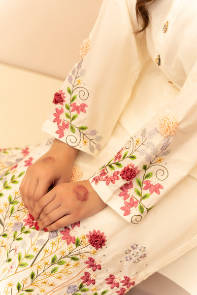MSBMT-19 - Ravena - White - Readymade Outfit - 2 Piece Suit 2025 - Memsaab Online