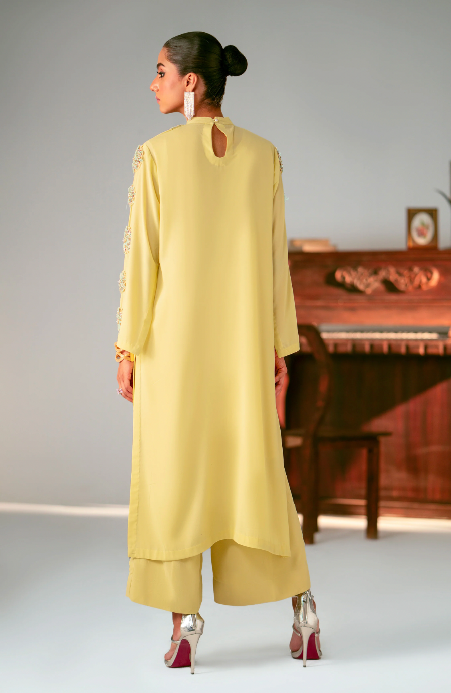 MS-24209 APPLE GREEN - Readymade - Pret Eid Collection 2024 - Memsaab Online