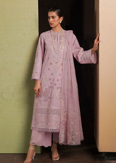 AYL24-10 - Thistle - Unstitched - Festive Chickenkari Lawn Collection 2024 - Memsaab Online