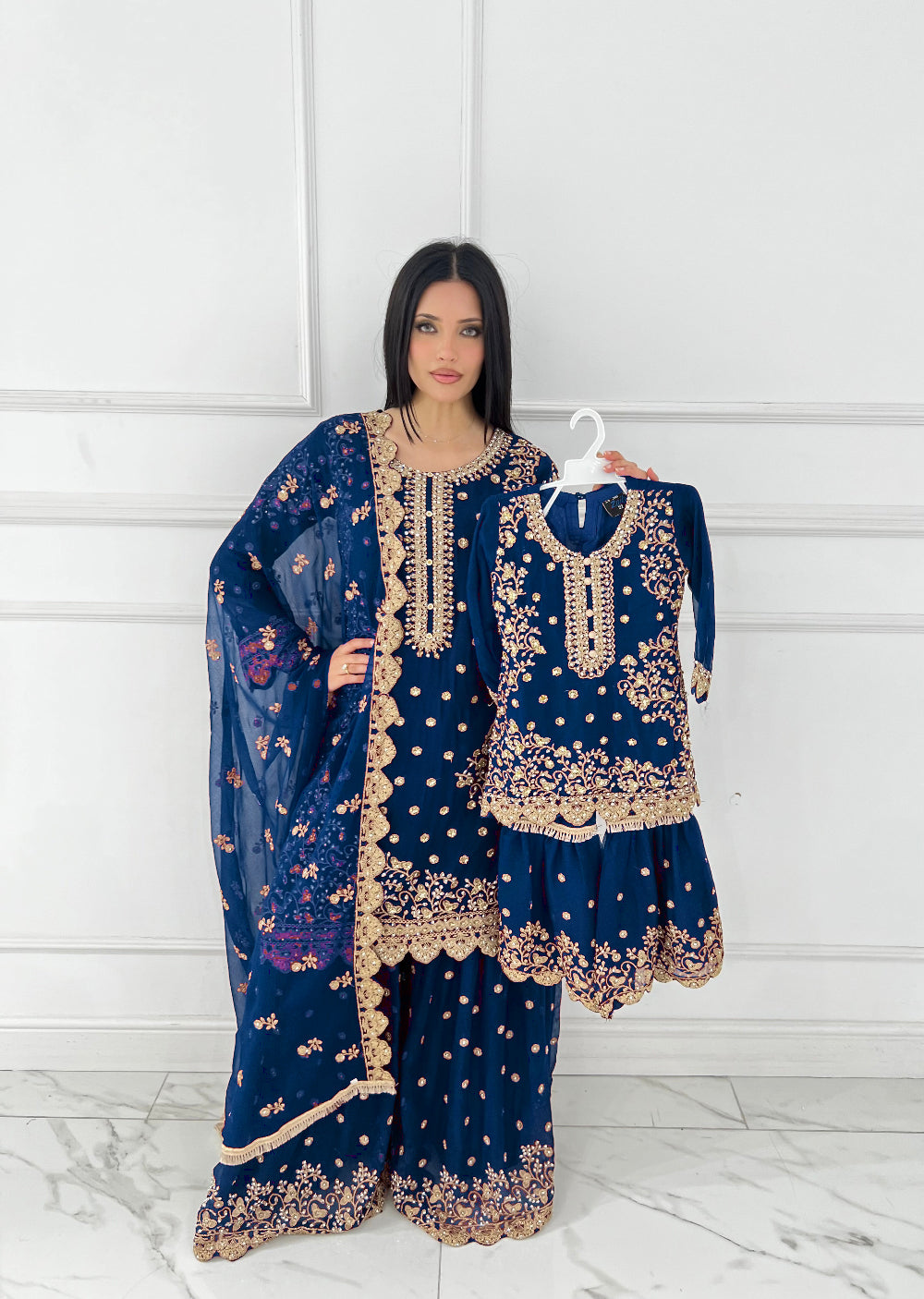 Shaz1817 - Readymade - Chiffon - Mummy n Me Outfit - Memsaab Online