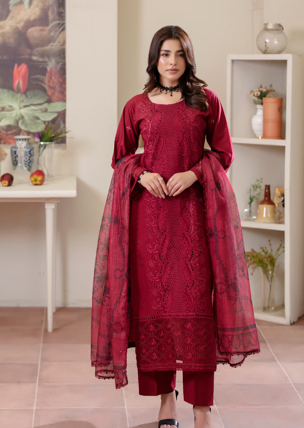 HRM12 - Readymade Memsaab Formal Cotton Suit - Memsaab Online