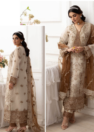 P-209- Unstitched - Dastoor by Ramsha Luxury Lawn Vol 2 - Memsaab Online