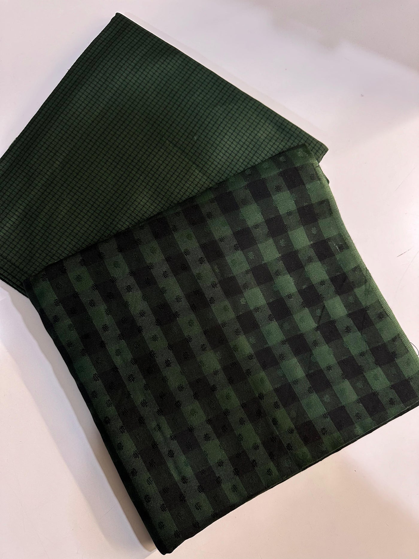 Singhar -Dark green- unstitched 2 piece suits by ABC - Memsaab Online