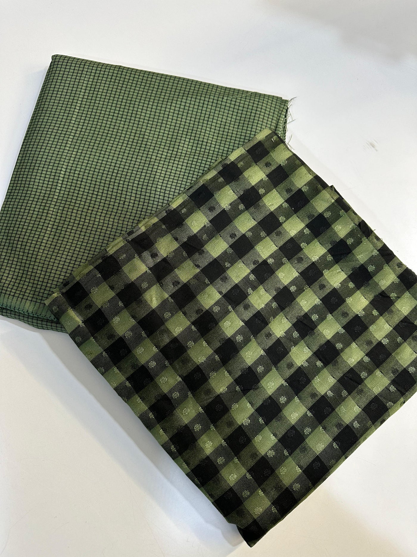Singhar -green- unstitched 2 piece suits by ABC - Memsaab Online