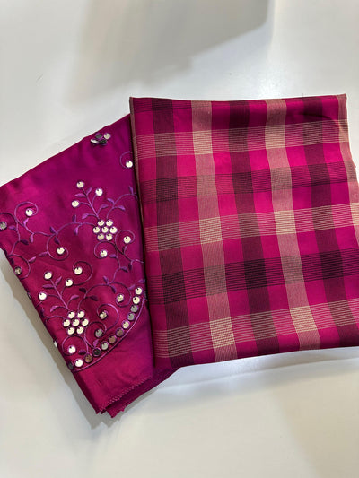 Veezel -Purple- unstitched 2 piece suits by ABC - Memsaab Online