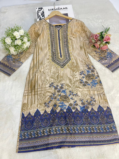 AMT45018- Readymade Winter Dhanak Kurti - Memsaab Online