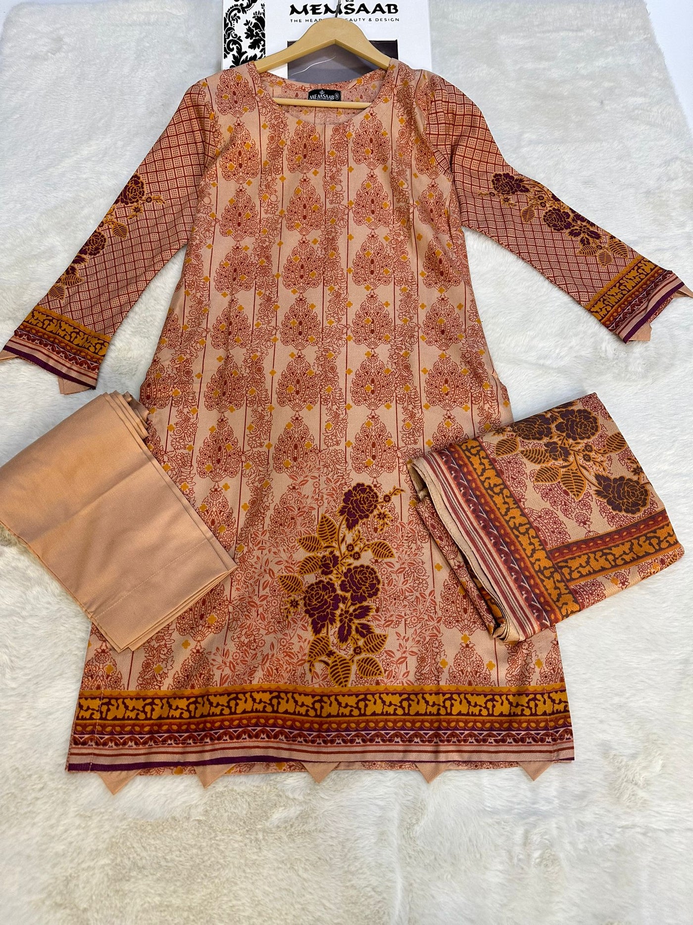 AMT45021- Readymade Winter Dhanak - Memsaab Online