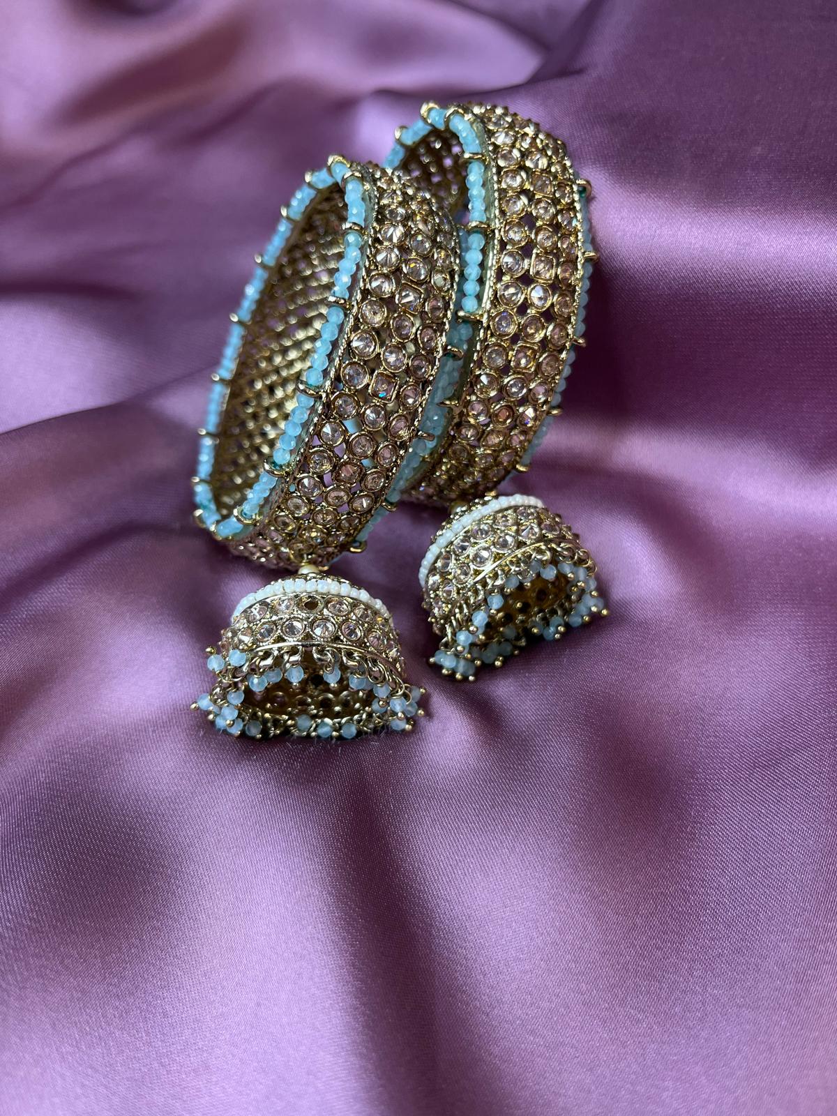 JBM03 Aqua bangles - Memsaab Online