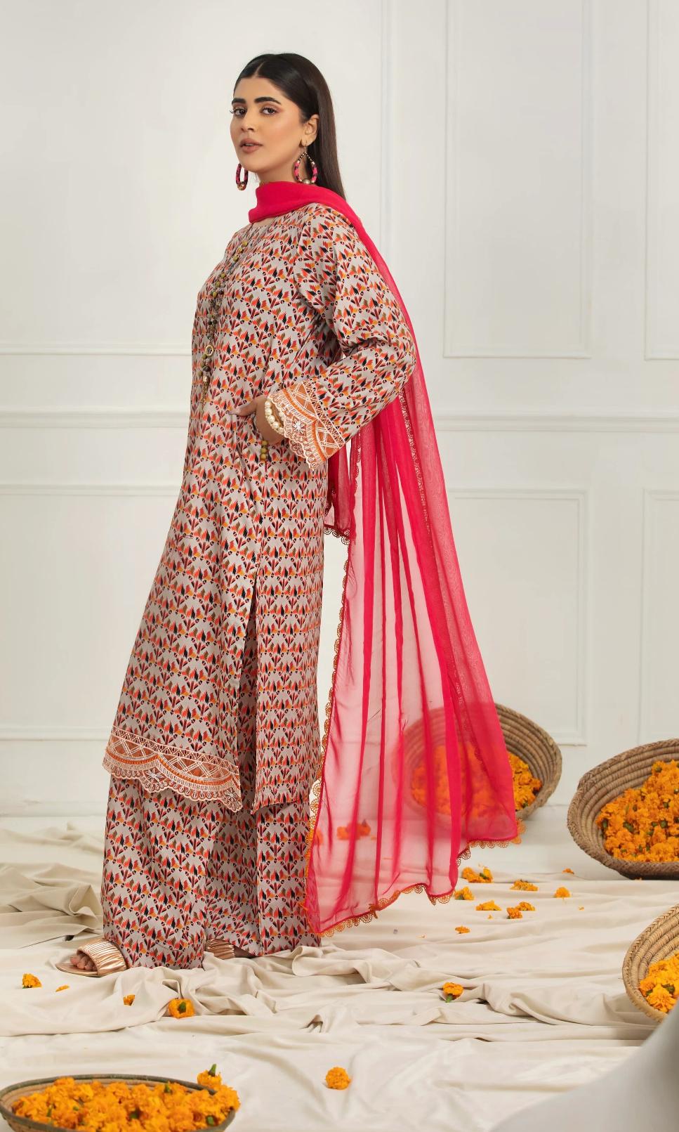 HSS-265 - Readymade Heeras Suit - Memsaab Online