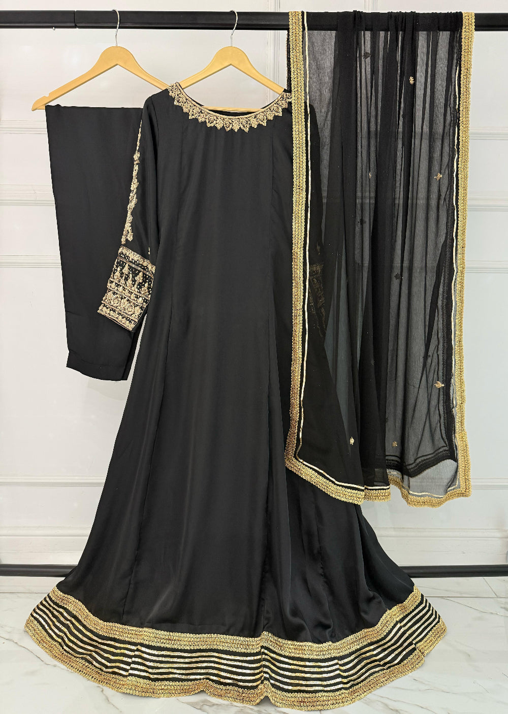 SRB3242- MORNI- Black - Sehrish B Design 2025 - Memsaab Online
