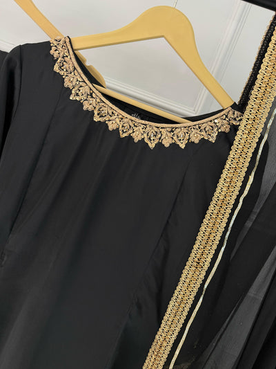 SRB3242- MORNI- Black - Sehrish B Design 2025 - Memsaab Online