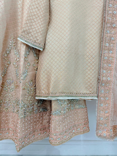 SRB1321 - Peach - Sehrish.B Designer - Memsaab Online