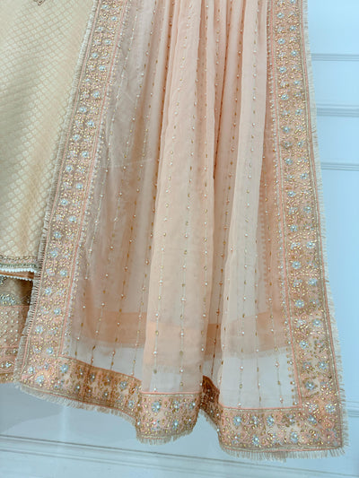 SRB1321 - Peach - Sehrish.B Designer - Memsaab Online