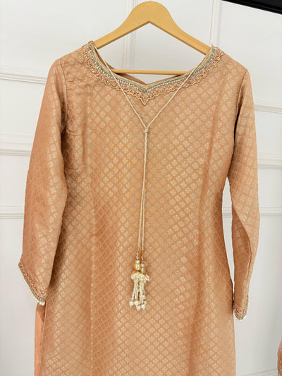 SRB1321 - Peach - Sehrish.B Designer - Memsaab Online