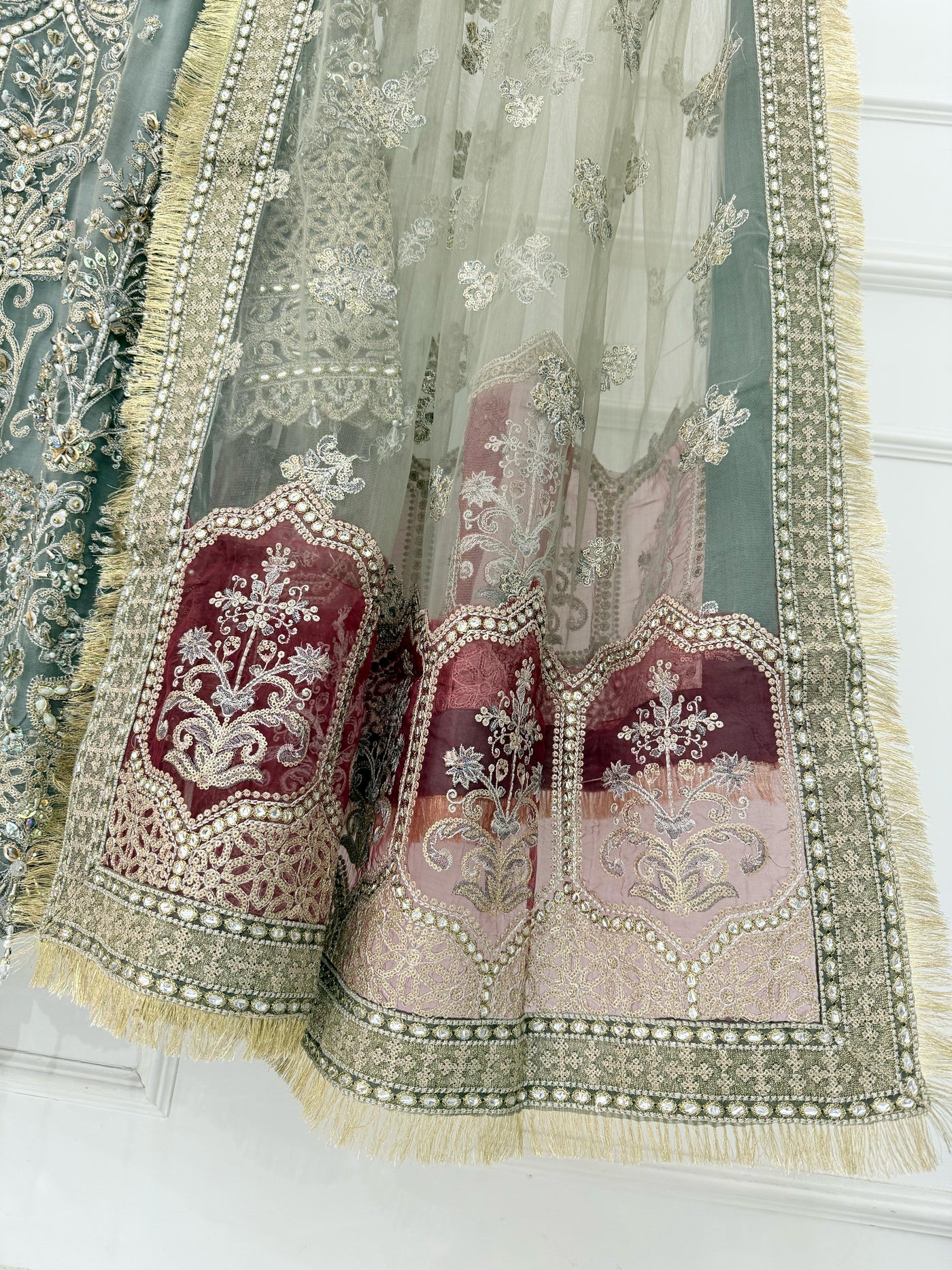 ARWS-01 - Grey - Readymade - ARW Chiffon Collection 2025 - Memsaab Online