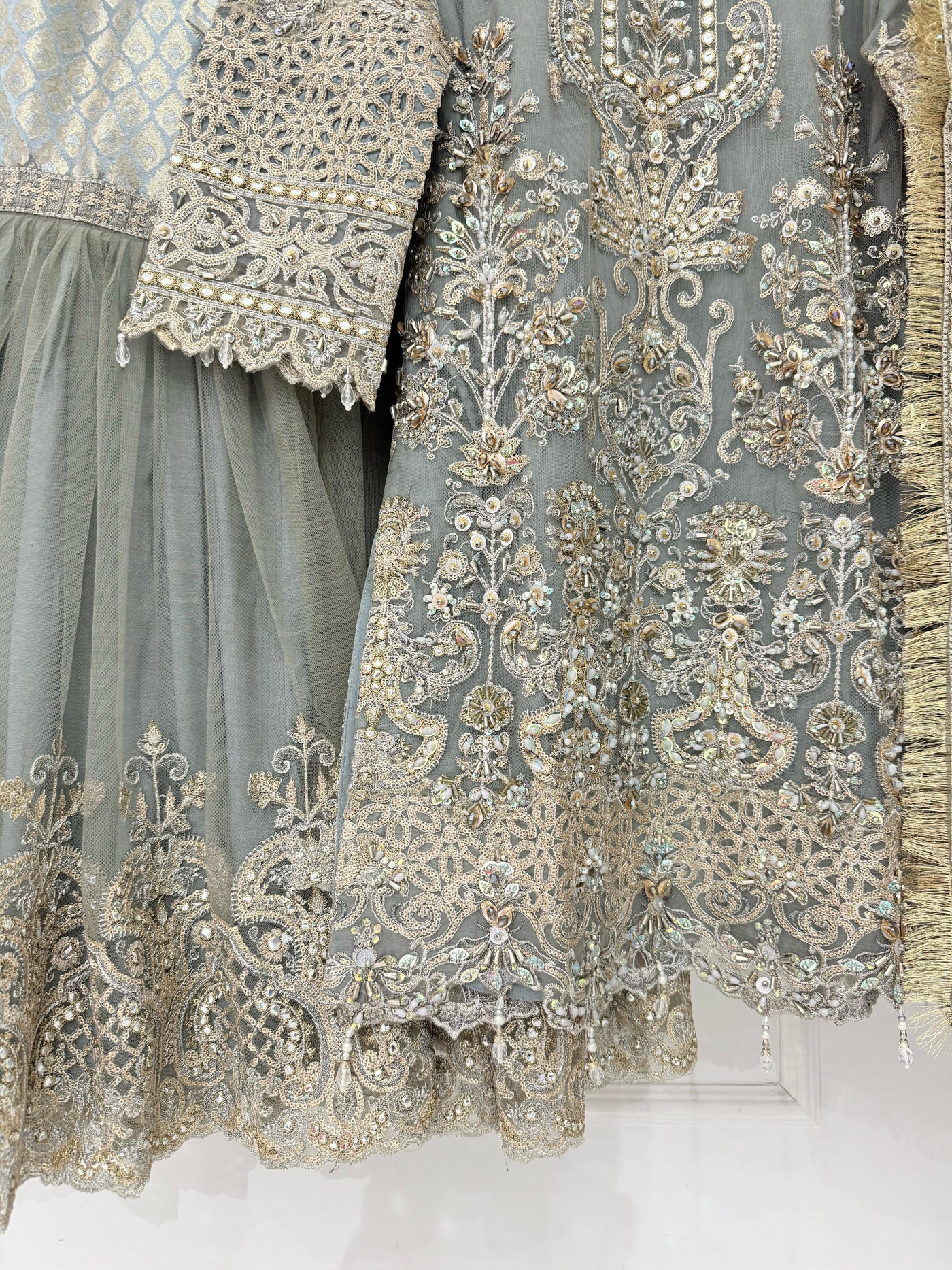 ARWS-01 - Grey - Readymade - ARW Chiffon Collection 2025 - Memsaab Online