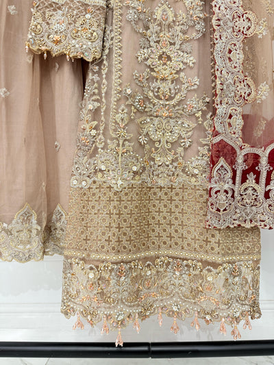 ARWS-05- Brown - Readymade - ARW Chiffon Collection 2025 - Memsaab Online