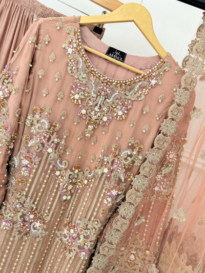 ARWS-02- Pink - Readymade - ARW Chiffon Collection 2025 - Memsaab Online