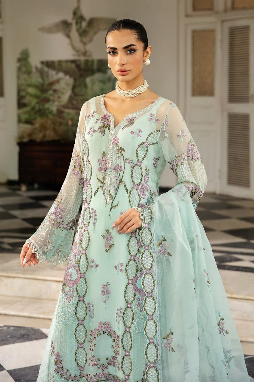 DQ-102 - R - Readymade - Dastak Collection Luxury Chiffon Collection - Memsaab Online