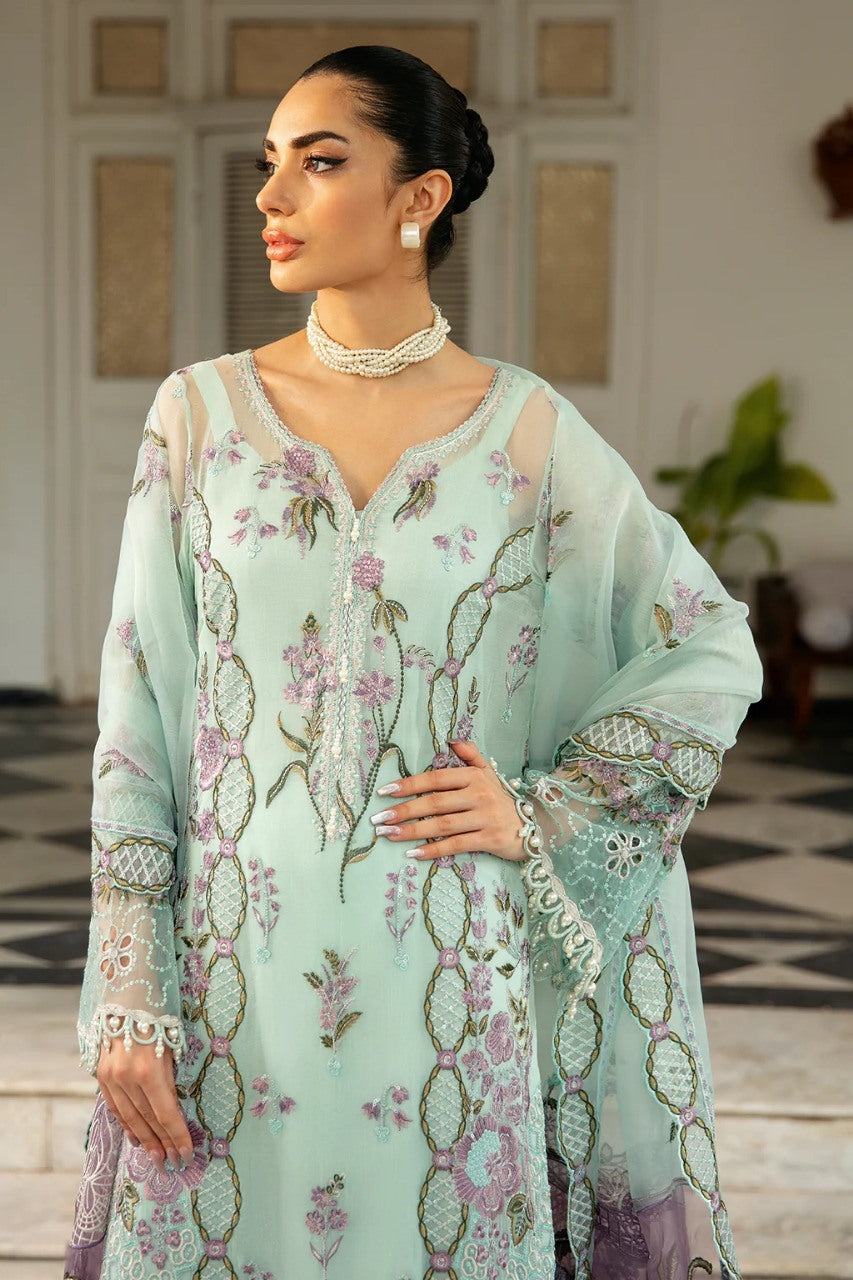 DQ-102 - R - Readymade - Dastak Collection Luxury Chiffon Collection - Memsaab Online