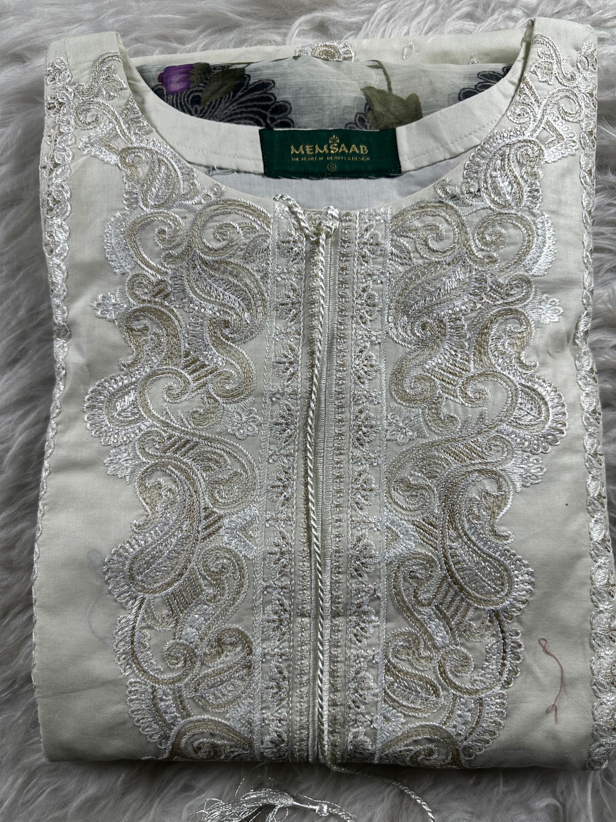 ATR-1136-Cream- Sehrish B Lux Cotton - Memsaab Online