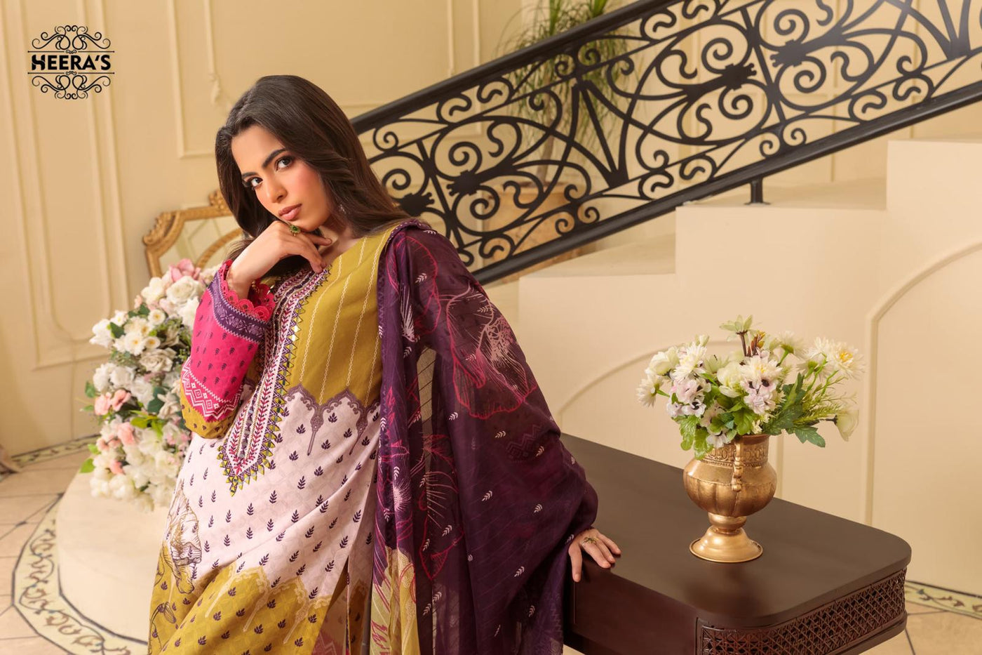 HSS-331- Readymade Heeras Suit - Memsaab Online