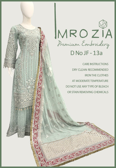 MBDR-13-A - Readymade - Imrozia Embroidered Net Collection 2025 - Memsaab Online