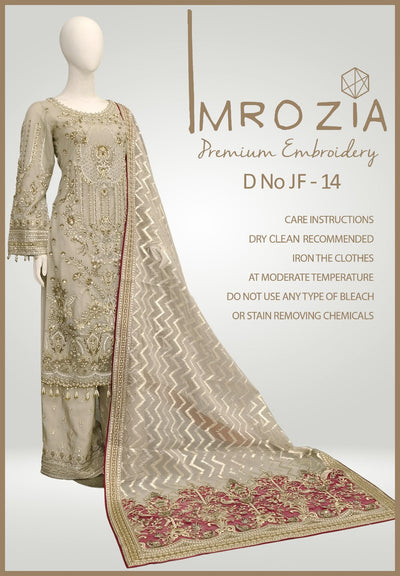 MBDR-14 - Readymade - Imrozia Embroidered Net Collection 2025 - Memsaab Online