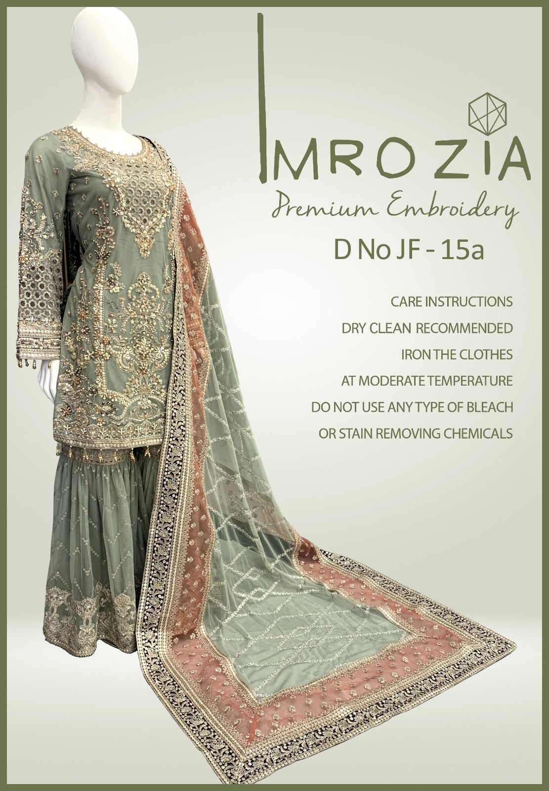 MBDR-15-A - Readymade - Imrozia Embroidered Net Collection 2025 - Memsaab Online