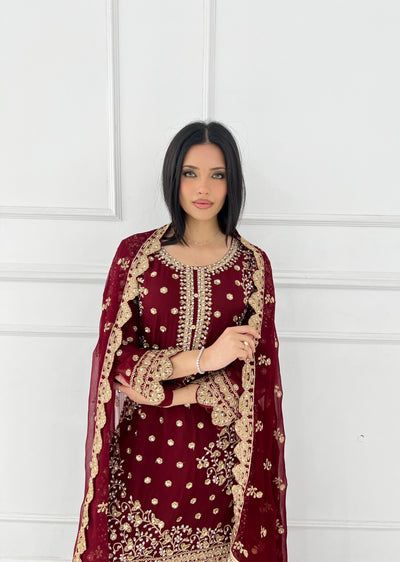 Shaz1817 - Readymade - Chiffon - Mummy n Me Outfit - Memsaab Online
