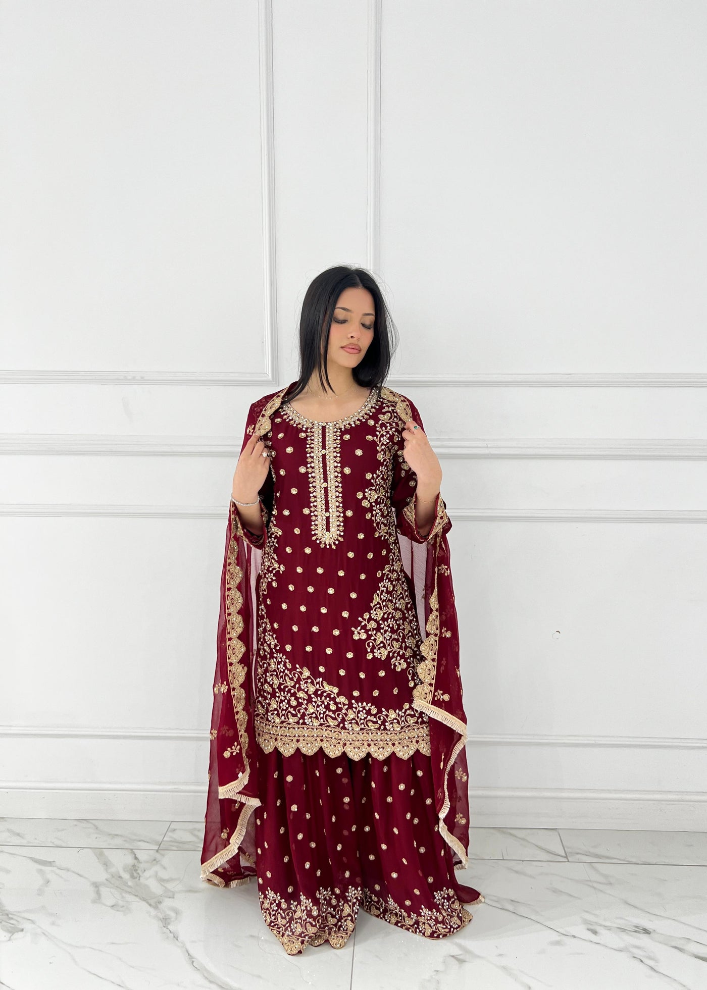 Shaz1817 - Readymade - Chiffon - Mummy n Me Outfit - Memsaab Online