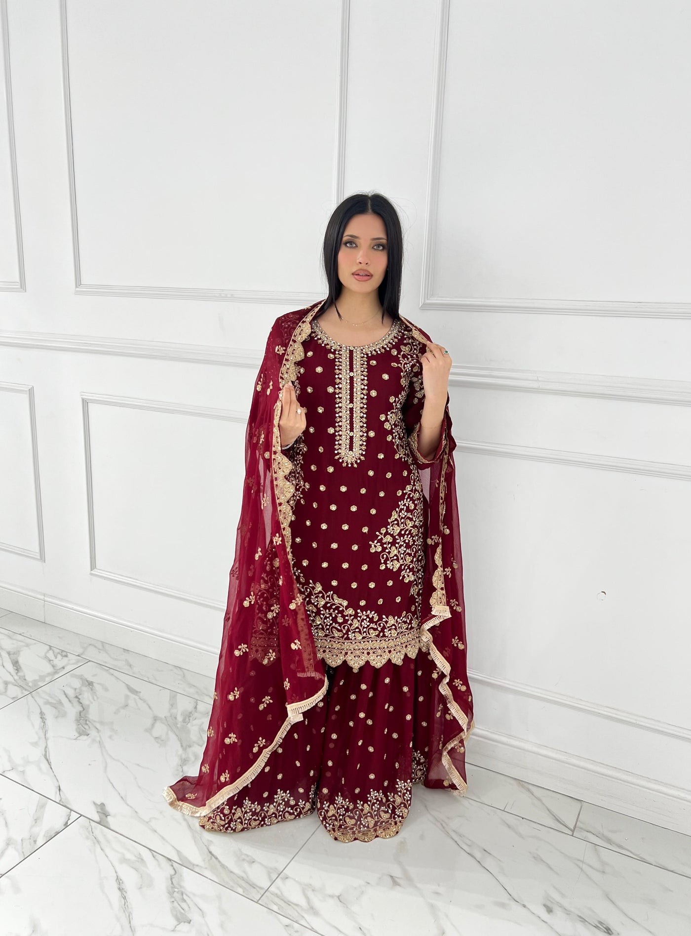 Shaz1817 - Readymade - Chiffon - Mummy n Me Outfit - Memsaab Online