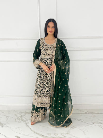 SHAZ9009 Chiffon Ghotta Work Suit - Memsaab Online