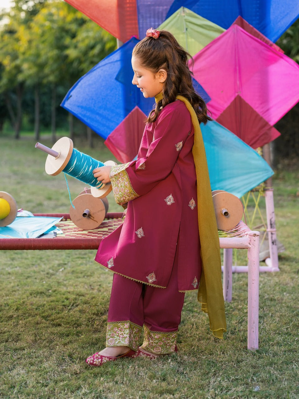 GNT-5004 - Roop- Readymade Kids Suit by Garnet 2024 - Memsaab Online