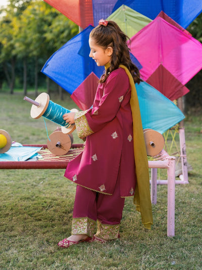 GNT-5004 - Roop- Readymade Kids Suit by Garnet 2024 - Memsaab Online