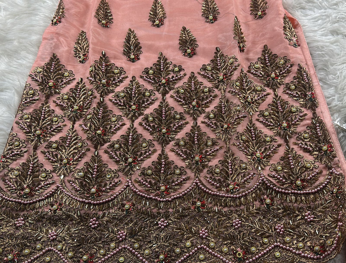 UMR907 - Peach - Readymade - Memsaab Formal Suit - Memsaab Online