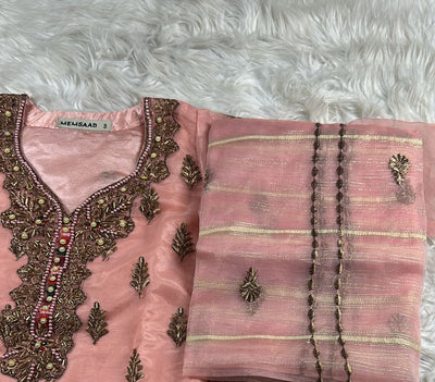 UMR907 - Peach - Readymade - Memsaab Formal Suit - Memsaab Online
