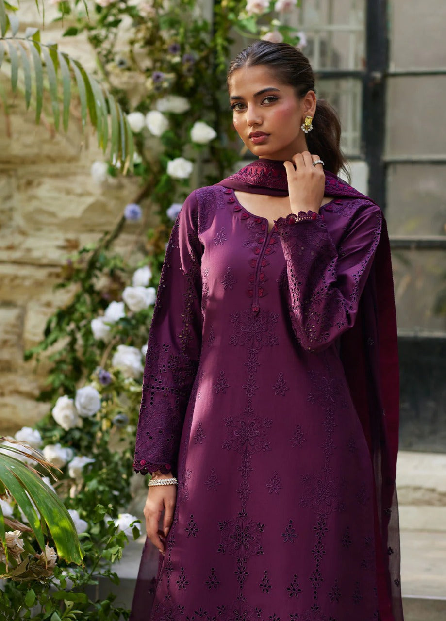 GC-09 - Amora - Ready Made Gulaal Chikankaari Lawn Collection 2025 - Memsaab Online